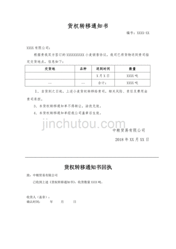 货权转移协议的模板（货权转移协议怎样写）-第3张图片-马瑞范文网