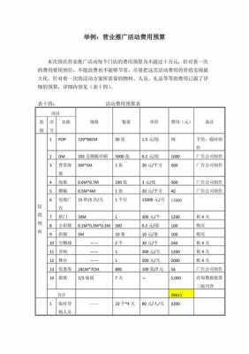 推广预算方案模板-第3张图片-马瑞范文网