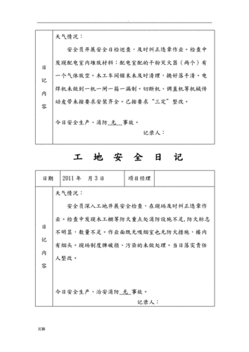 工地施工日记100篇百度知道 工地施工日记模板-第3张图片-马瑞范文网