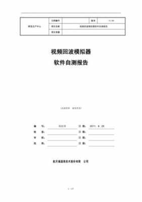 软件自检报告模板_软件自检表-第2张图片-马瑞范文网