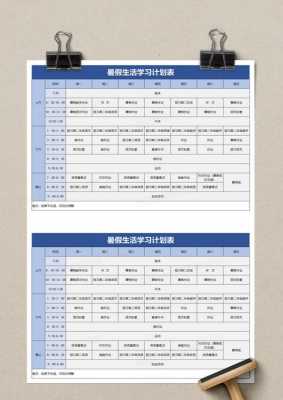 暑期计划表模板大学生-第1张图片-马瑞范文网