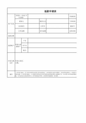 退款申请单模板-第2张图片-马瑞范文网