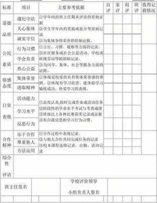 基础素养评价表模板（基础素养评价表模板下载）-第3张图片-马瑞范文网