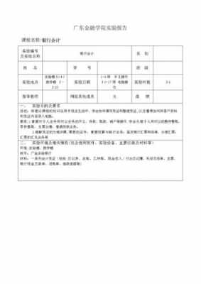 银行会计实验小结 银行会计实验报告模板-第3张图片-马瑞范文网