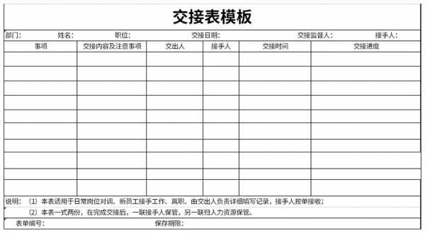 村官交接表模板-第3张图片-马瑞范文网