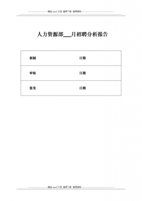 周招聘分析报告模板,招聘周汇报 -第1张图片-马瑞范文网