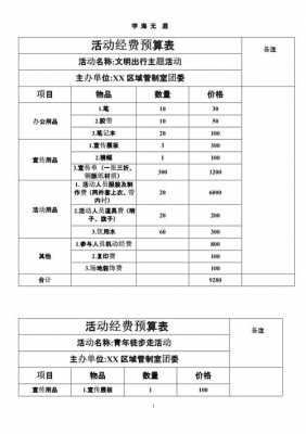 宣传活动方案经费模板,宣传活动方案经费模板怎么写 -第3张图片-马瑞范文网