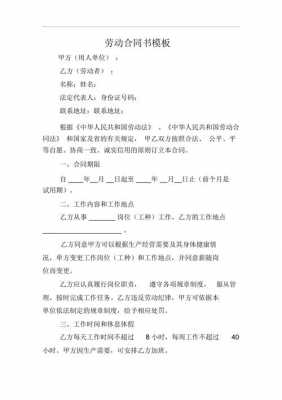 劳动合同模板无金额怎么填 劳动合同模板无金额-第2张图片-马瑞范文网