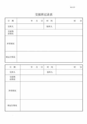 企业交接班班记录模板-第2张图片-马瑞范文网