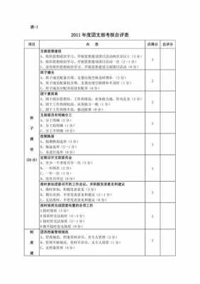 团支部工作考核表模板_团支部考核总结-第1张图片-马瑞范文网