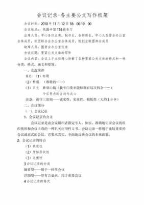 会议纪录公文格式模板,会议纪录公文格式模板图片 -第2张图片-马瑞范文网