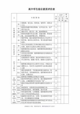  高中期末素质手册模板「高中素质评价手册模板」-第3张图片-马瑞范文网