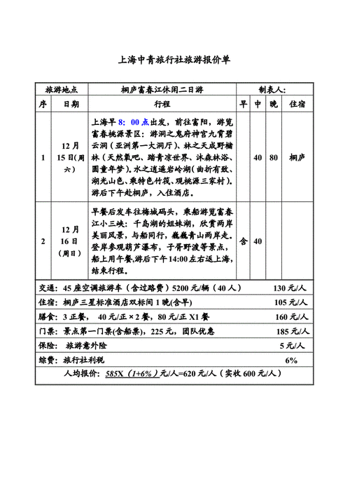 公司旅游报价方案模板（公司旅游报价方案模板图片）-第1张图片-马瑞范文网