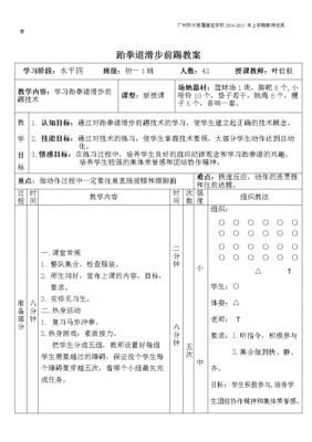 跆拳道教学教案42个-第1张图片-马瑞范文网