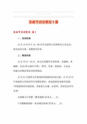 大学生圣诞节活动策划 大学圣诞节策划案模板-第1张图片-马瑞范文网