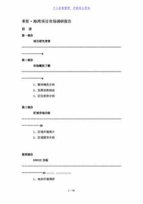 项目前期调研报告模板-第3张图片-马瑞范文网