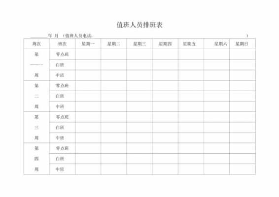 秩序部各岗位工作流程 秩序部岗位排班表模板-第3张图片-马瑞范文网