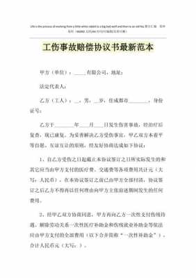  事故伤害协议模板「伤残事故协议书」-第2张图片-马瑞范文网