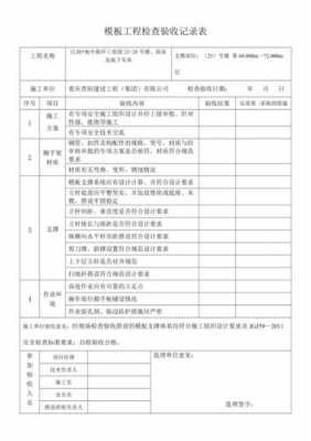 模板支架安装检查记录表-第3张图片-马瑞范文网