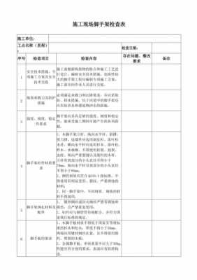 模板支架安装检查记录表-第2张图片-马瑞范文网