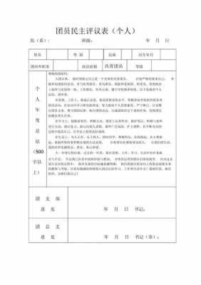 团员评议表格式 团员评议登记表模板-第3张图片-马瑞范文网