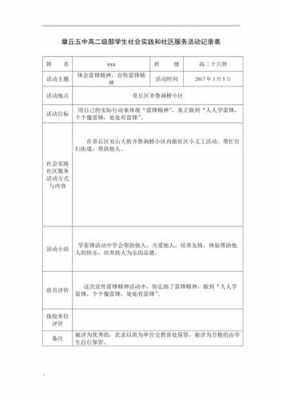 个人活动情况 个人活动记录模板-第2张图片-马瑞范文网