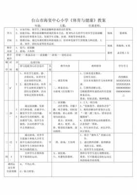 体育健康课模板四教案-第2张图片-马瑞范文网