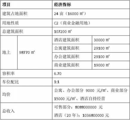 酒店的经济技术指标怎么写 酒店项目经济测算模板-第3张图片-马瑞范文网