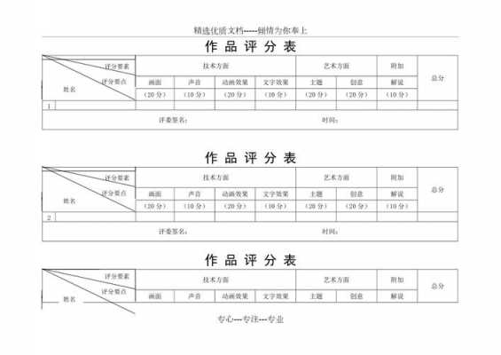 ppt评分表格-第3张图片-马瑞范文网