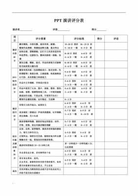 ppt评分表格-第2张图片-马瑞范文网