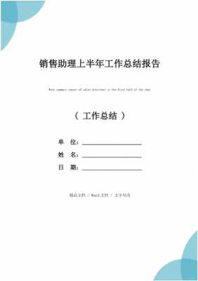 销售助理年度总结报告 销售助理季度汇报模板-第1张图片-马瑞范文网