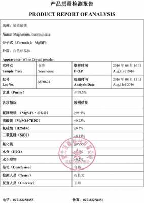 化工产品检测报告模板-第3张图片-马瑞范文网