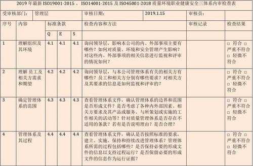 企业三体系审核模板-第2张图片-马瑞范文网