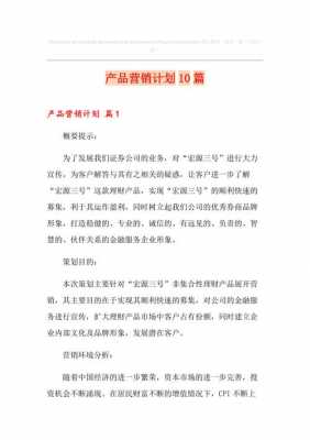  日用品营销策划书模板「日用品市场营销计划」-第3张图片-马瑞范文网