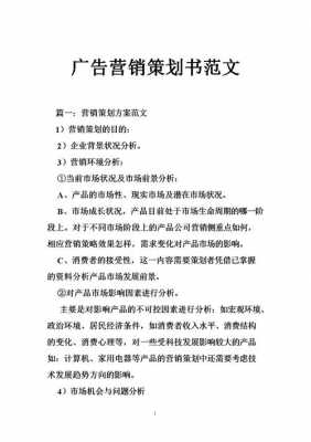 广告方案策划书模板,广告策划方案怎么写 -第1张图片-马瑞范文网