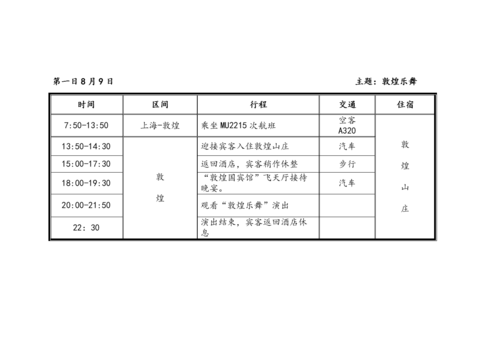 线路行程计划模板（线路行程计划模板怎么写）-第1张图片-马瑞范文网