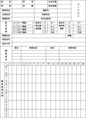 舞蹈班学生档案表模板_舞蹈学校学生档案表-第1张图片-马瑞范文网