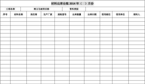 印刷台账模板（印刷台账范本）-第1张图片-马瑞范文网