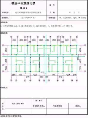 楼层平面放线模板,楼层平面放线检查意见填什么 -第3张图片-马瑞范文网