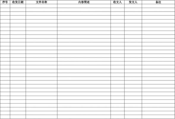 公文收发登记表模板-第2张图片-马瑞范文网