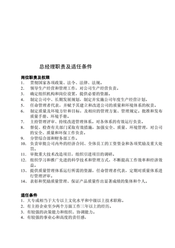 总经理任职条件模板范文 总经理任职条件模板-第3张图片-马瑞范文网