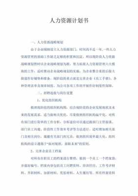  人力资源管理规划模板下载「人力资源管理规划书」-第1张图片-马瑞范文网