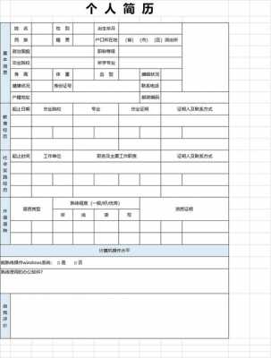 execl制作个人简历模板（exc个人简历表制作）-第3张图片-马瑞范文网