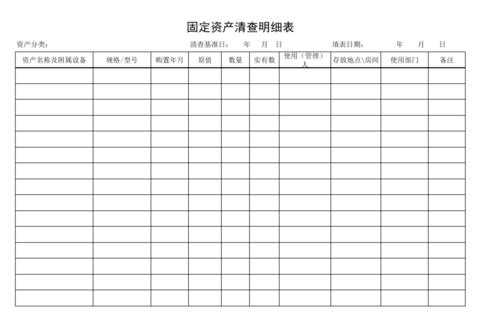 固定资产清理怎么填报表 固定资产清册模板-第2张图片-马瑞范文网