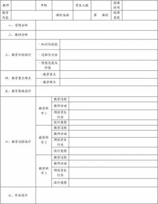  教案的重难点模板「教案的重点难点」-第2张图片-马瑞范文网