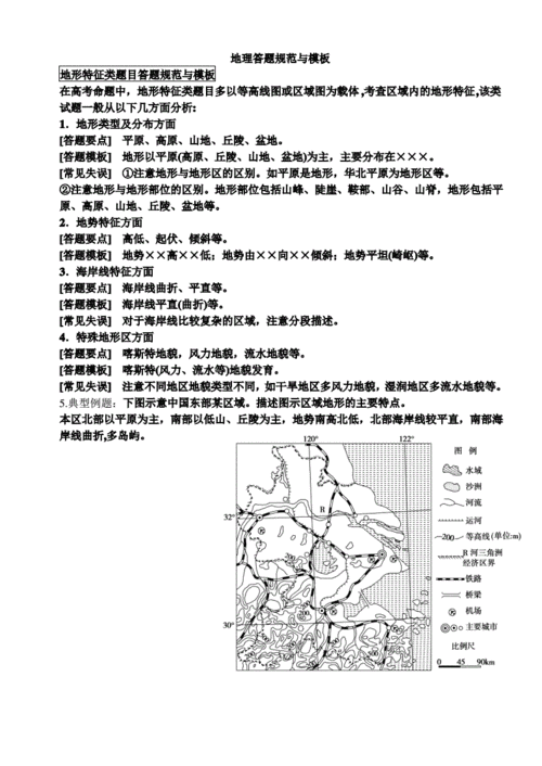  高中地理答题模板「高中地理答题模板 百度网盘」-第3张图片-马瑞范文网