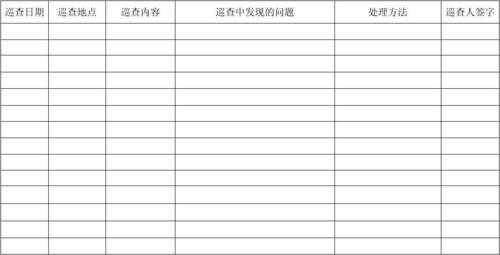 卫生监督巡查表模板-第2张图片-马瑞范文网