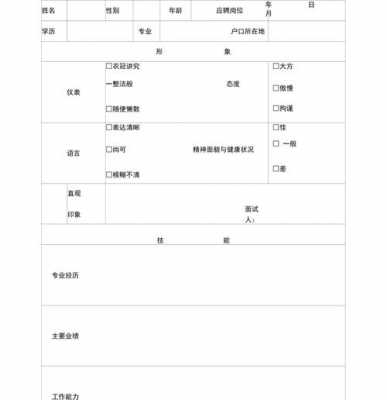 面试记录表模板 面试记录模板-第1张图片-马瑞范文网