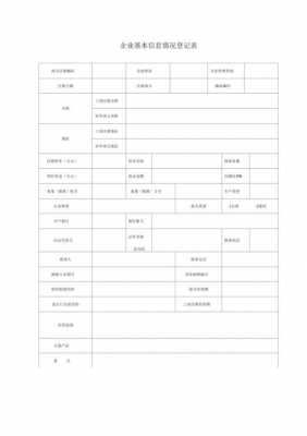 公司基本信息表格模板（公司基本信息表格模板图片）-第1张图片-马瑞范文网