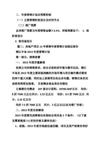 地产门店全年计划模板（房地产新的一年销售计划书）-第2张图片-马瑞范文网